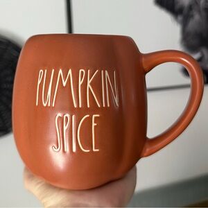 . Rae Dunn Orange & White Pumpkin Spice Fall Coffee Cup/Mug